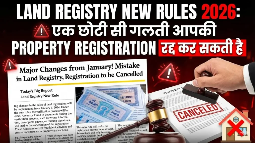 Land Registry Rules new documents list and property registration update India
