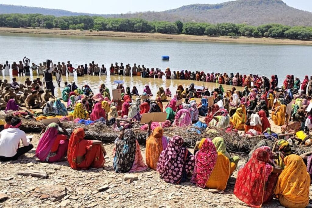 Ken Betwa Link Project protest villagers demanding compensation